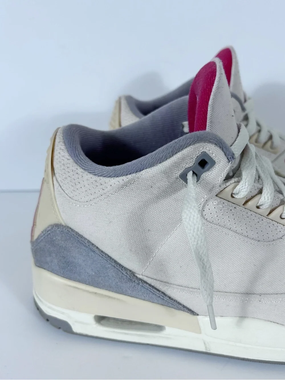 Nike Air Jordan 3 Retro SP Muslin Canvas Men's Size 9.5 DH7139-100 Sneakers